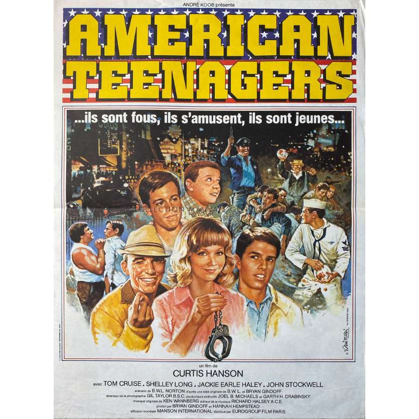 LOSIN'IT French Movie Poster- 15x21 in. - 1982 - Curtis Hanson, Tom Cruise