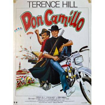 THE WORLD OF DON CAMILLO French Movie Poster- 15x21 in. - 1984 - Terence Hill, Colin Blakely