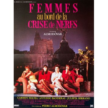 WOMEN ON A VERGE OF A NERVOUS BREAKDOWN French Movie Poster- 15x21 in. - 1988 - Pedro Almodóvar, Carmen Maura