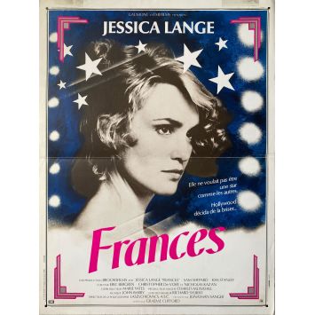 FRANCES French Movie Poster- 15x21 in. - 1982 - Graeme Clifford, Jessica Lange