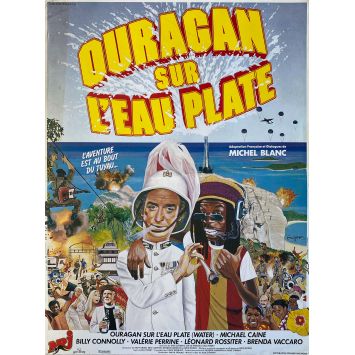 WATER French Movie Poster- 15x21 in. - 1985 - Dick Clement, Michael Caine