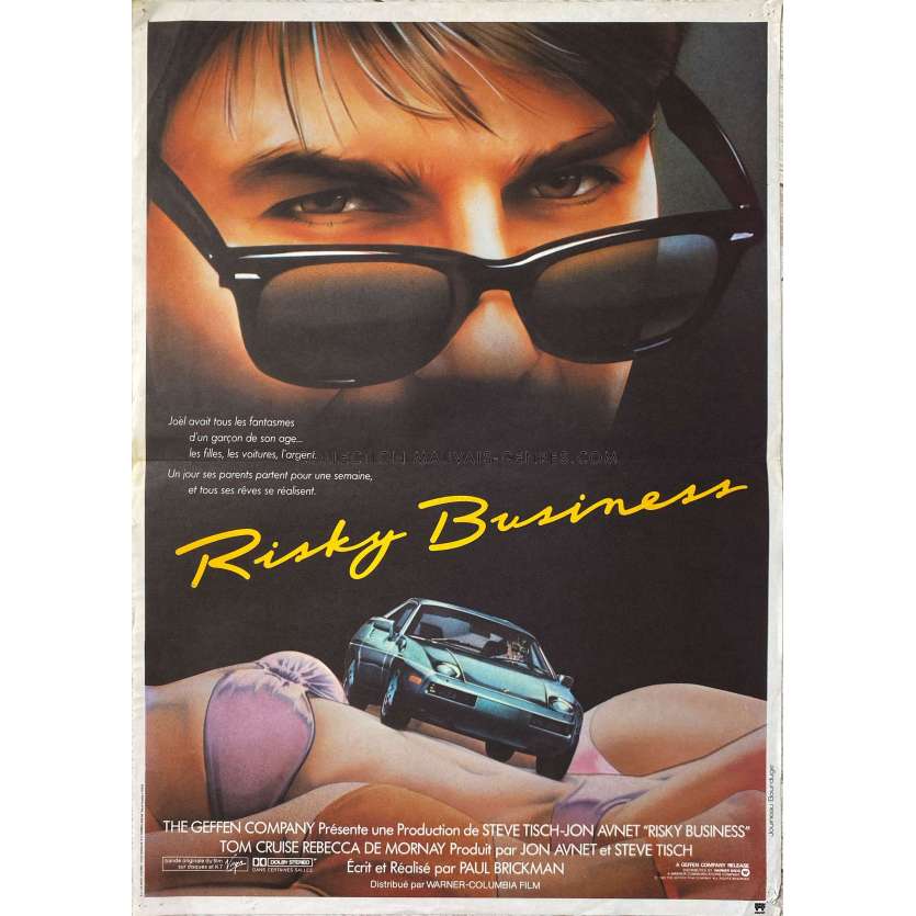 RISKY BUSINESS Affiche de film- 40x54 cm. - 1983 - Paul Brickman, Tom Cruise