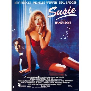 THE FABULOUS BAKER BOYS French Movie Poster- 15x21 in. - 1989 - Steve Kloves, Michelle Pfeiffer