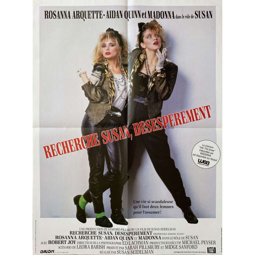 DESPERATELY SEEKING SUSAN French Movie Poster- 23x32 in. - 1985 - Susan Seidelman, Madonna
