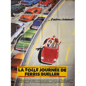 LA FOLLE JOURNEE DE FERRIS BUELLER Affiche de film- 120x160 cm. - 1986 - John Hugues, Matthew Broderick LA FOLLE JOURNEE DE FERRIS BUELLER Affiche de film- 120x160 cm. - 1986 - John Hugues, Matthew Broderick