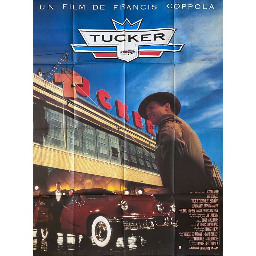TUCKER French Movie Poster- 47x63 in. - 1988 - Francis Ford Coppola, Jeff Bridges