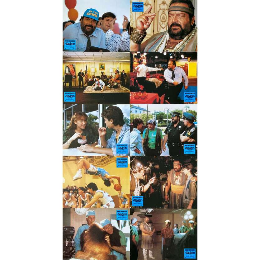ALADDIN (1986) Photos de film x10 - 22x28 cm. - 1986 - Bruno Corbucci, Bud Spencer