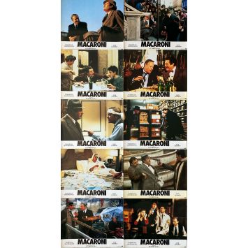 MACARONI Photos de film x10 - 24x30 cm. - 1985 - Ettore Scola, Marcello Mastroianni