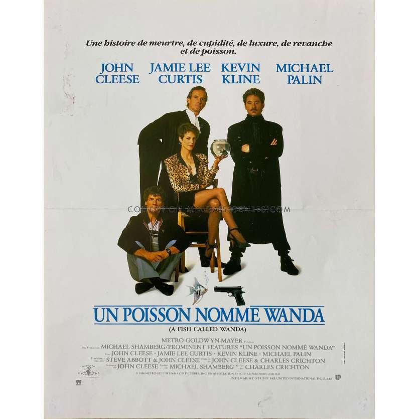A FISH CALLED WANDA French Herald/Trade Ad 2P - 10x12 in. - 1988 - John Cleese, Jamie Lee Curtis
