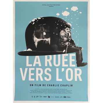 LA RUEE VERS L'OR Affiche de film- 40x60 cm. - 1925/R2000 - Charles Chaplin, Mack Swain