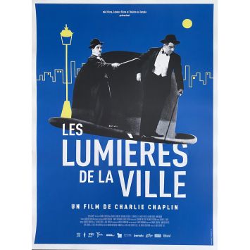 LES LUMIERES DE LA VILLE Affiche de film- 40x60 cm. - 1931/R2000 - Charles Chaplin, Virginia Cherrill