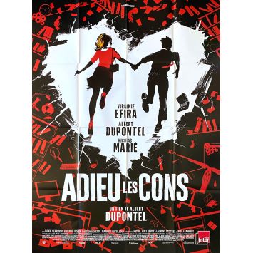 BYE BYE MORONS Original Movie Poster- 47x63 in. - 2020 - Albert Dupontel, Terry Gilliam, Virginie Efira