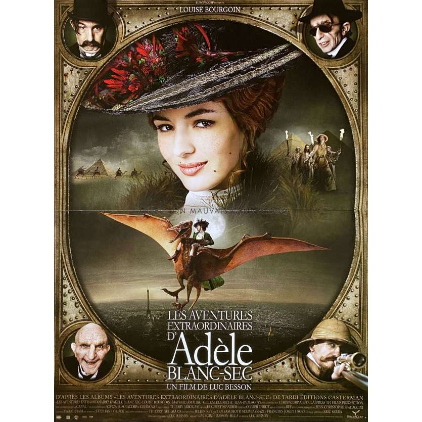 ADELE BLANC-SEC French Movie Poster- 15x21 in. - 2010 - Luc Besson, Louise Bourgouin