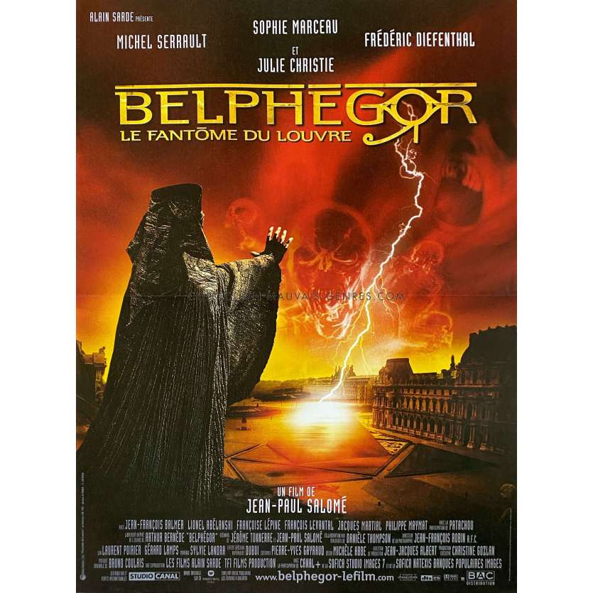 BELPHEGOR French Movie Poster- 15x21 in. - 2001 - Jean-paul Salome, Sophie Marceau