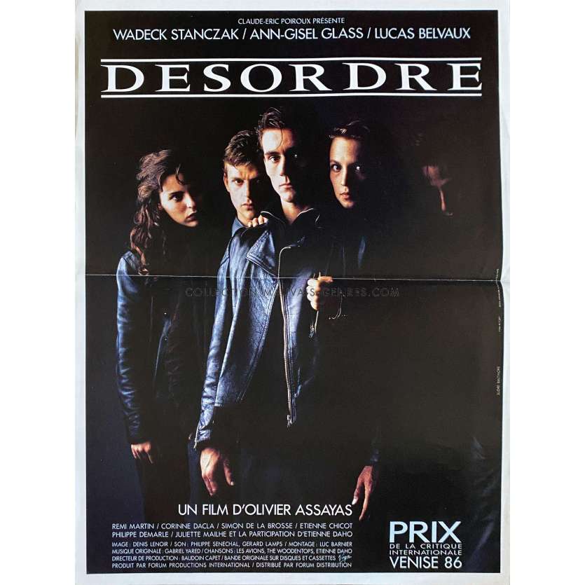 DESORDRE Affiche de film- 40x54 cm. - 1986 - Olivier Assayas, Wadeck Stanczak