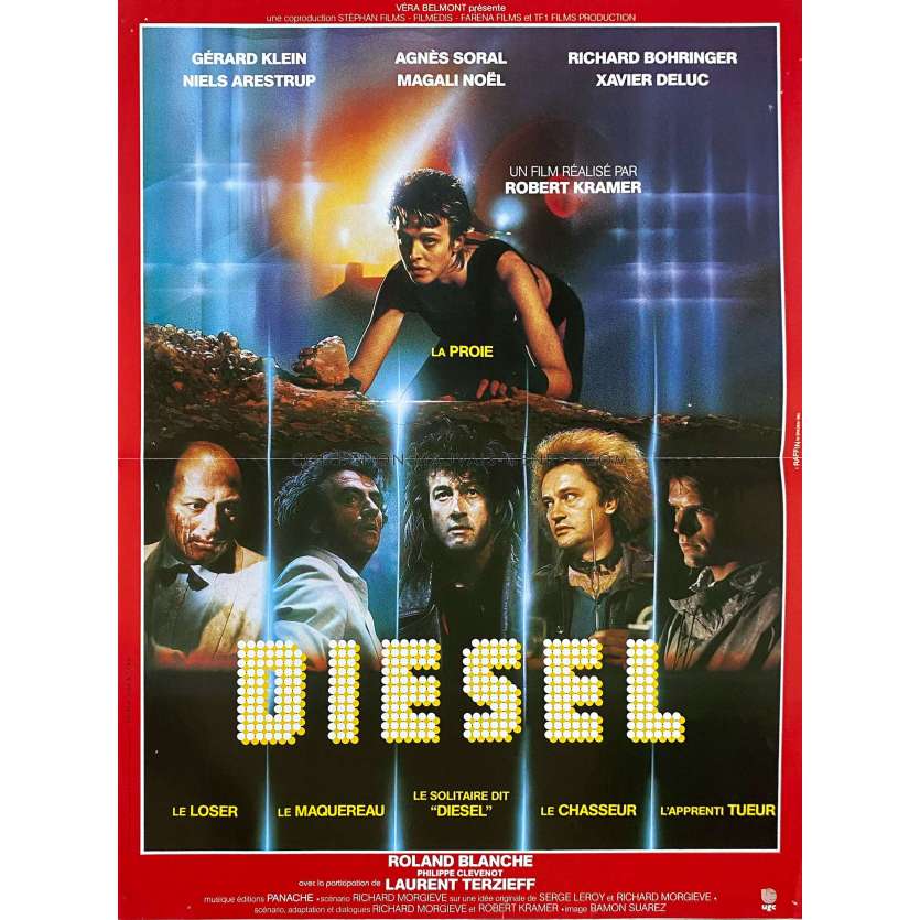 DIESEL French Movie Poster- 15x21 in. - 1985 - Robert Kramer, Gérard Klein