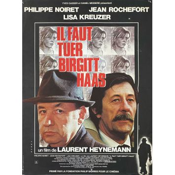 BIRGITT HAAS MUST BE KILLED French Movie Poster- 15x21 in. - 1981 - Laurent Heynemann, Philippe Noiret