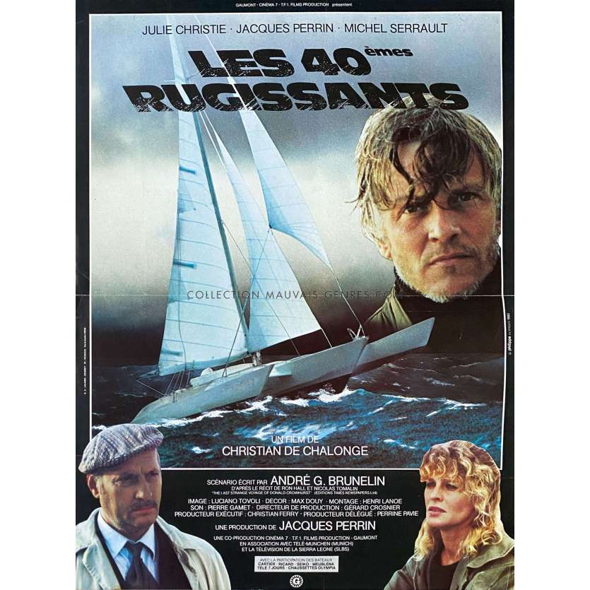 LES 40EMES RUGISSANTS French Movie Poster- 15x21 in. - 1982 - Christian de Chalonge, Julie Christie