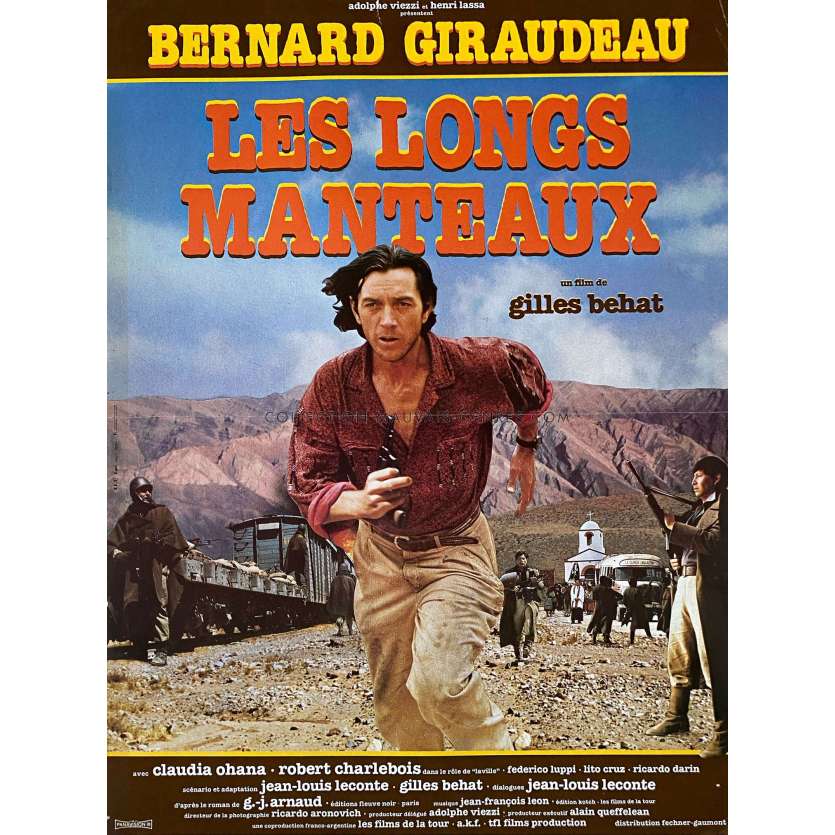 LES LONGS MANTEAUX French Movie Poster- 15x21 in. - 1986 - Gilles Béhat, Bernard Giraudeau