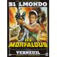 LES MORFALOUS French Movie Poster Def. - 15x21 in. - 1984 - Henri Verneuil, Jean-Paul Belmondo