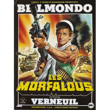LES MORFALOUS French Movie Poster Adv. - 15x21 in. - 1984 - Henri Verneuil, Jean-Paul Belmondo LES MORFALOUS French Movie Poster Adv. - 15x21 in. - 1984 - Henri Verneuil, Jean-Paul Belmondo