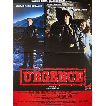 URGENCE French Movie Poster- 15x21 in. - 1985 - Gilles Béhat, Richard Berry