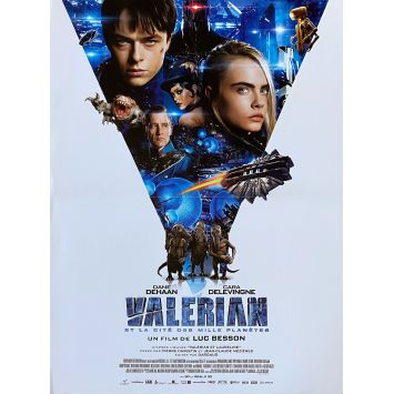 VALERIAN French Movie Poster Def. - 15x21 in. - 2017 - Luc Besson, Dane DeHaan