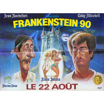 FRANKENSTEIN 90 French Movie Poster- 23x32 in. - 1984 - Alain Jessua, Jean Rochefort