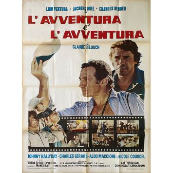L'AVENTURE C'EST L'AVENTURE Affiche de film- 100x140 cm. - 1972 - Claude Lelouch, Lino Ventura L'AVENTURE C'EST L'AVENTURE Affiche de film- 100x140 cm. - 1972 - Claude Lelouch, Lino Ventura