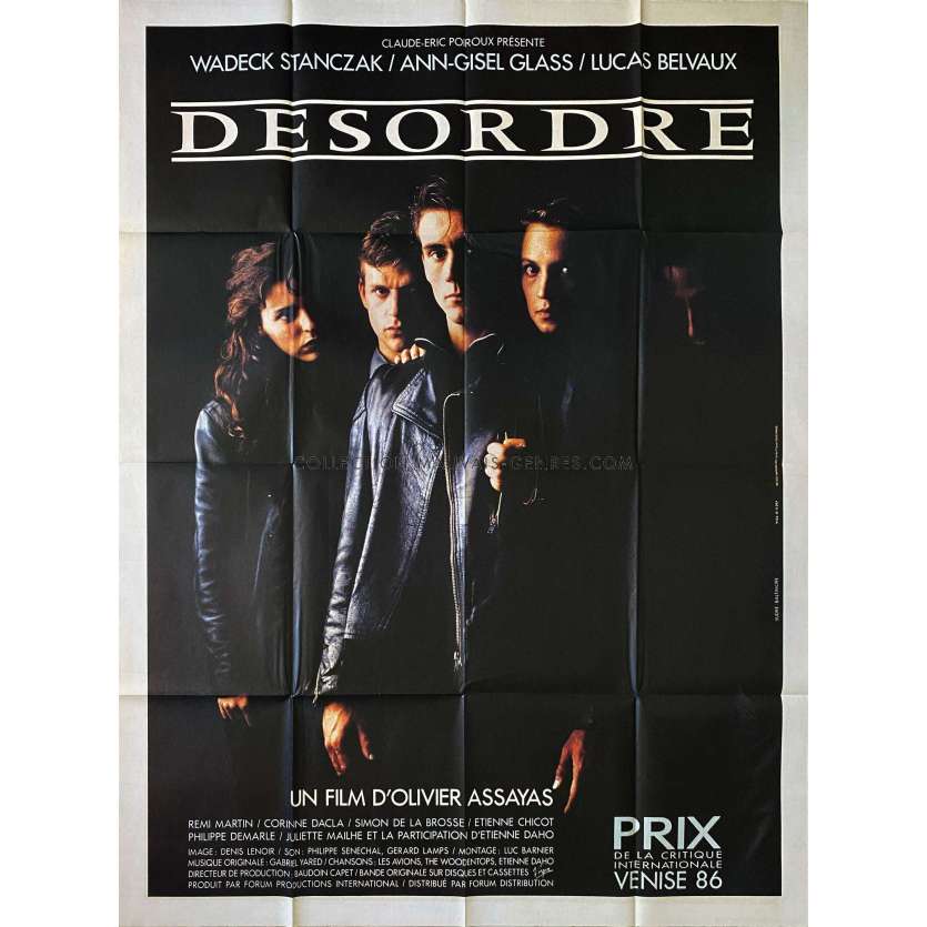 DISORDER French Movie Poster- 47x63 in. - 1986 - Olivier Assayas, Wadeck Stanczak
