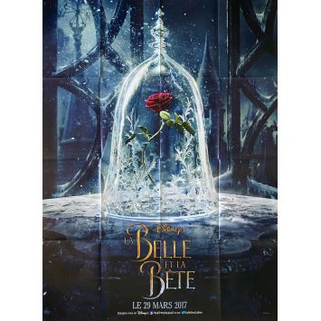 BEAUTY AND THE BEAST French Movie Poster Adv. - 47x63 in. - 2017 - Disney, Emma Wtason