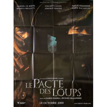 LE PACTE DES LOUPS Affiche de film Prev. - 120x160 cm. - 2001 - Christophe Gans, Mark Dacascos