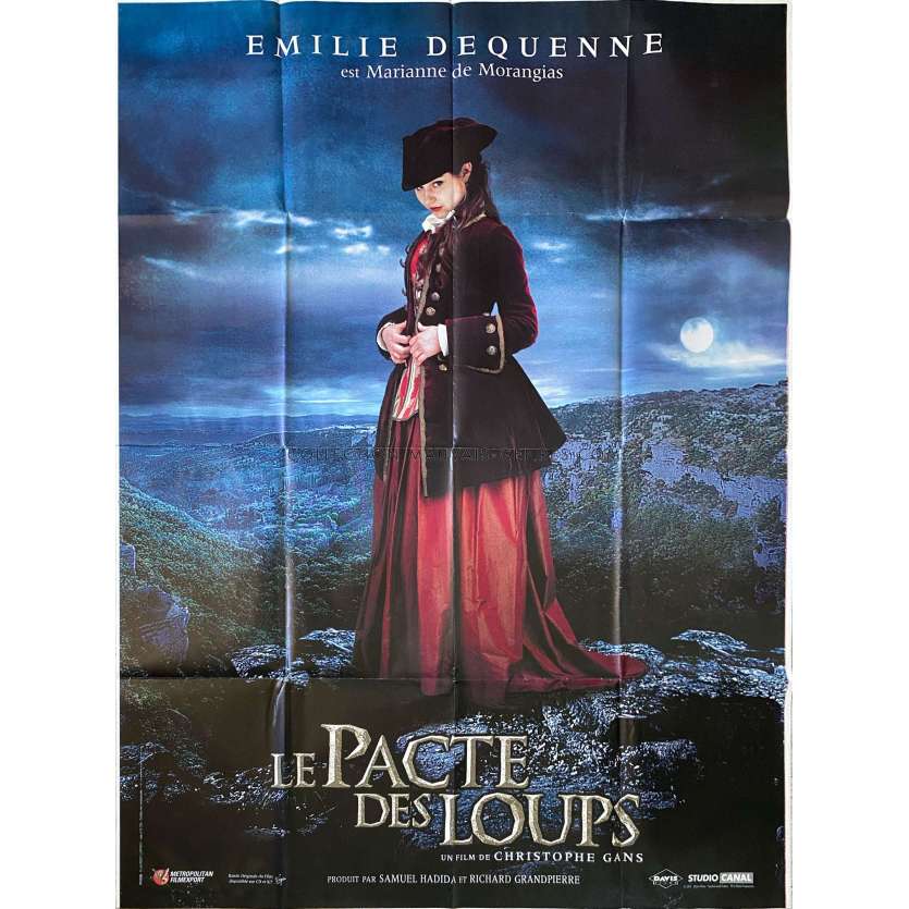 BROTHERWOOD OF THE WOLF French Movie Poster Teaser E. Dequenne - 47x63 in. - 2001 - Christophe Gans, Mark Dacascos