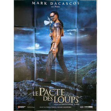LE PACTE DES LOUPS Affiche de film Teaser M. Dacascos - 120x160 cm. - 2001 - Christophe Gans, Mark Dacascos