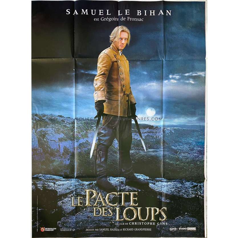 BROTHERWOOD OF THE WOLF French Movie Poster Teaser S. Le Bihan - 47x63 in. - 2001 - Christophe Gans, Mark Dacascos