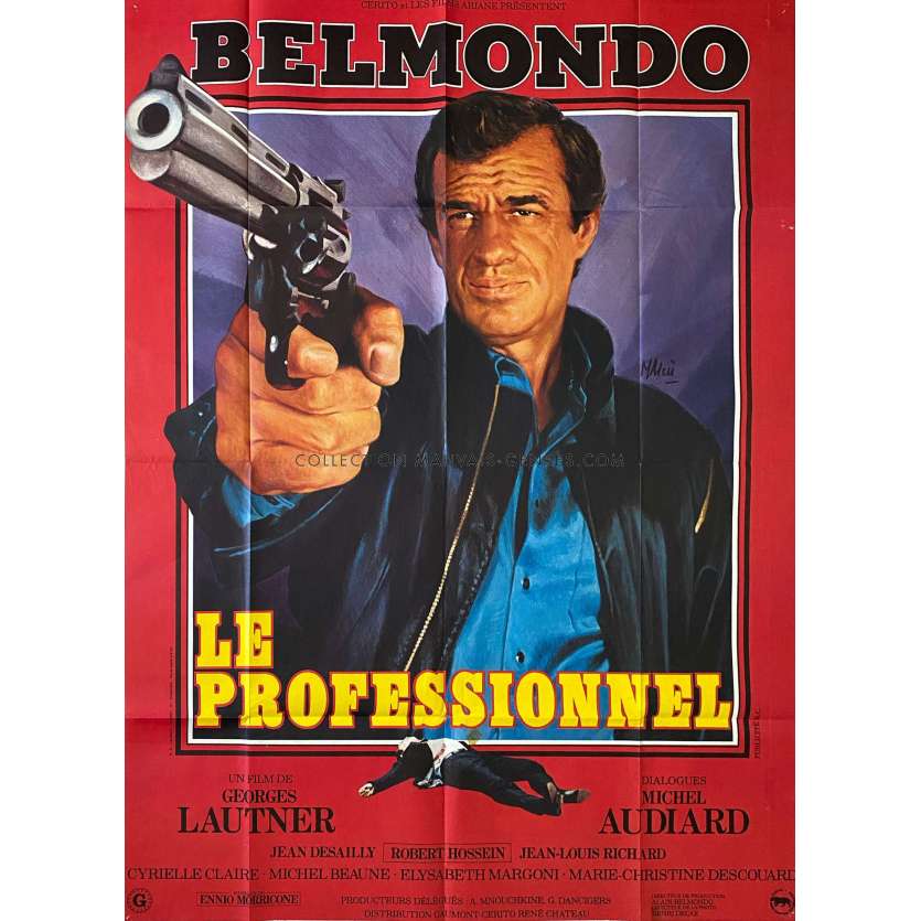 Poster Film Le Professionnel Belmondo - Affiche Cinéma Originale - Impression Haute Qualité 300g - Sans Cadre