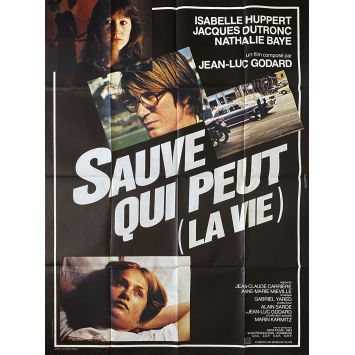 EVERY MAN FOR HIMSELF French Movie Poster- 47x63 in. - 1980 - Jean-Luc Godard, Isabelle Huppert