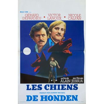 THE DOGS Belgian Movie Poster- 14x21 in. - 1979 - Alain Jessua, Gérard Depardieu