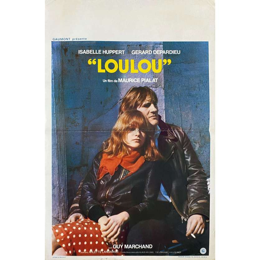 LOULOU Belgian Movie Poster- 14x21 in. - 1980 - Maurice Pialat, Isabelle Huppert