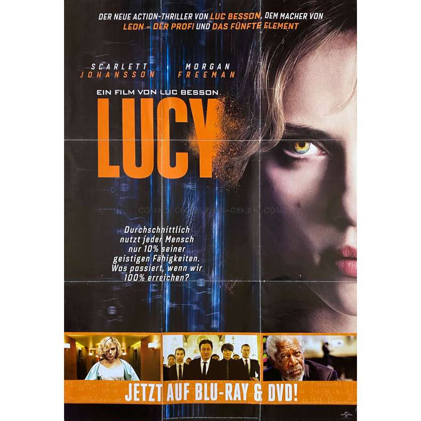 LUCY German Movie Poster- 23x33 in. - 2014 - Luc Besson, Scarlett Johansson