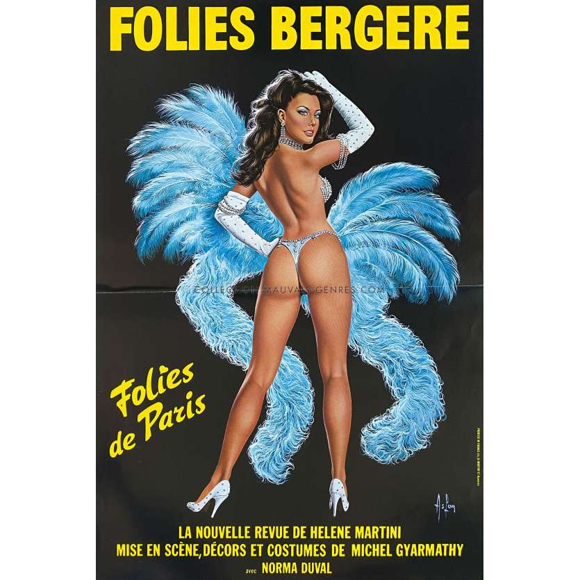 FOLIES BERGERES Affiche de film- 40x60 cm. - 1980 - 0, 0