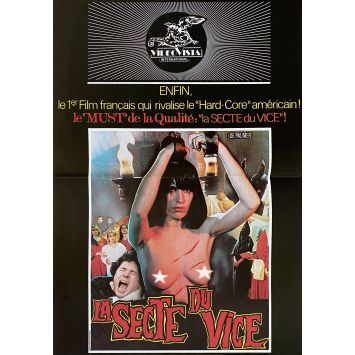 LA SECTE DU VICE Affiche Vidéo- 40x54 cm. - 1983 - Joe de Palmer, Christine Chavert