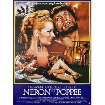 NERO AND POPPEA AN ORGY OF POWER French Movie Poster- 15x21 in. - 1982 - Bruno Mattei, Piotr Stanislas