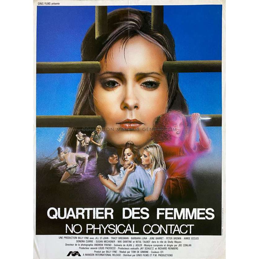 THE CONCRETE JUNGLE French Movie Poster- 15x21 in. - 1982 - Tom DeSimone, Jill St. John