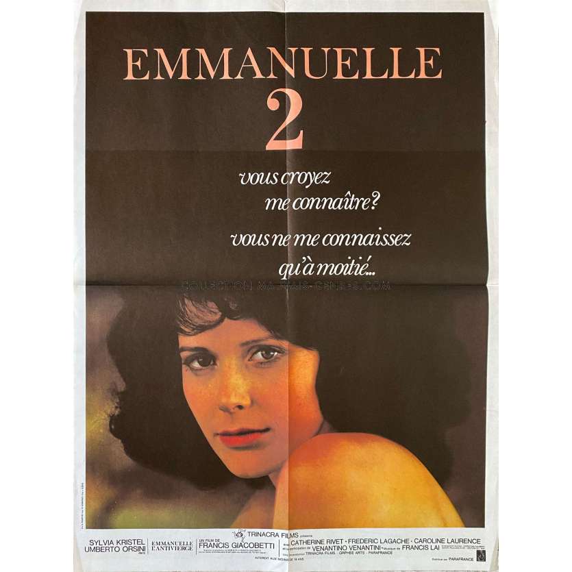 EMMANUELLE 2 French Movie Poster- 23x32 in. - 1975 - Francis Giacobetti, Sylvia Kristel