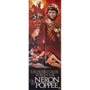 NERO AND POPPEA AN ORGY OF POWER French Movie Poster- 23x63 in. - 1982 - Bruno Mattei, Piotr Stanislas