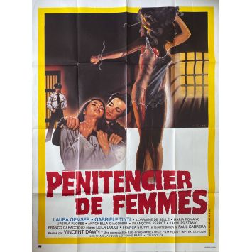 CAGED WOMEN French Movie Poster- 47x63 in. - 1982 - Bruno Mattei, Laura Gemser