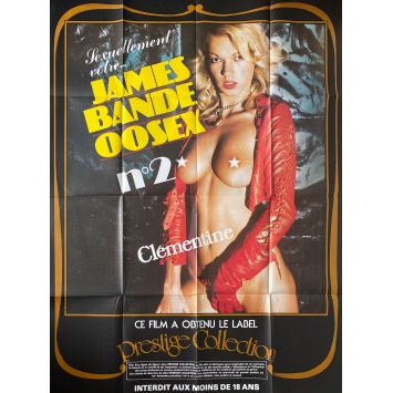 JAMES BANDE 00 S..X 2 Affiche de film- 120x160 cm. - 1982 - Michel Caputo, Brigitte Lahaie