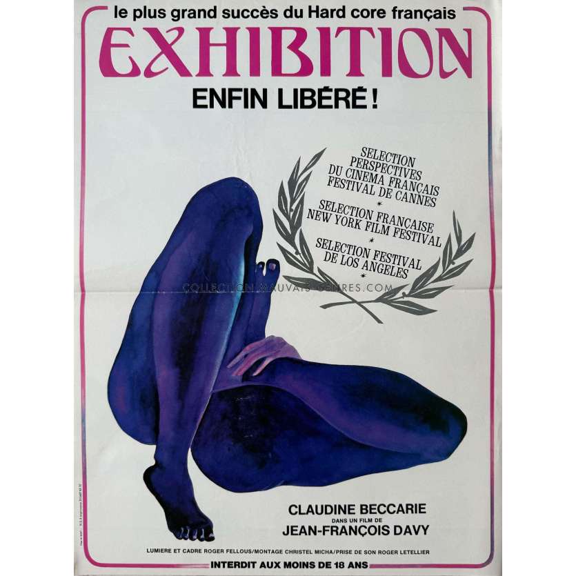 EXHIBITION Affiche de film- 40x54 cm. - 1979 - Jean-François Davy, Claudine Beccarie