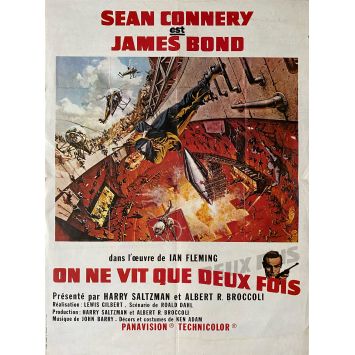 YOU ONLY LIVE TWICE French Movie Poster- 15x21 in. - 1967/R1970 - Lewis Gilbert, Sean Connery